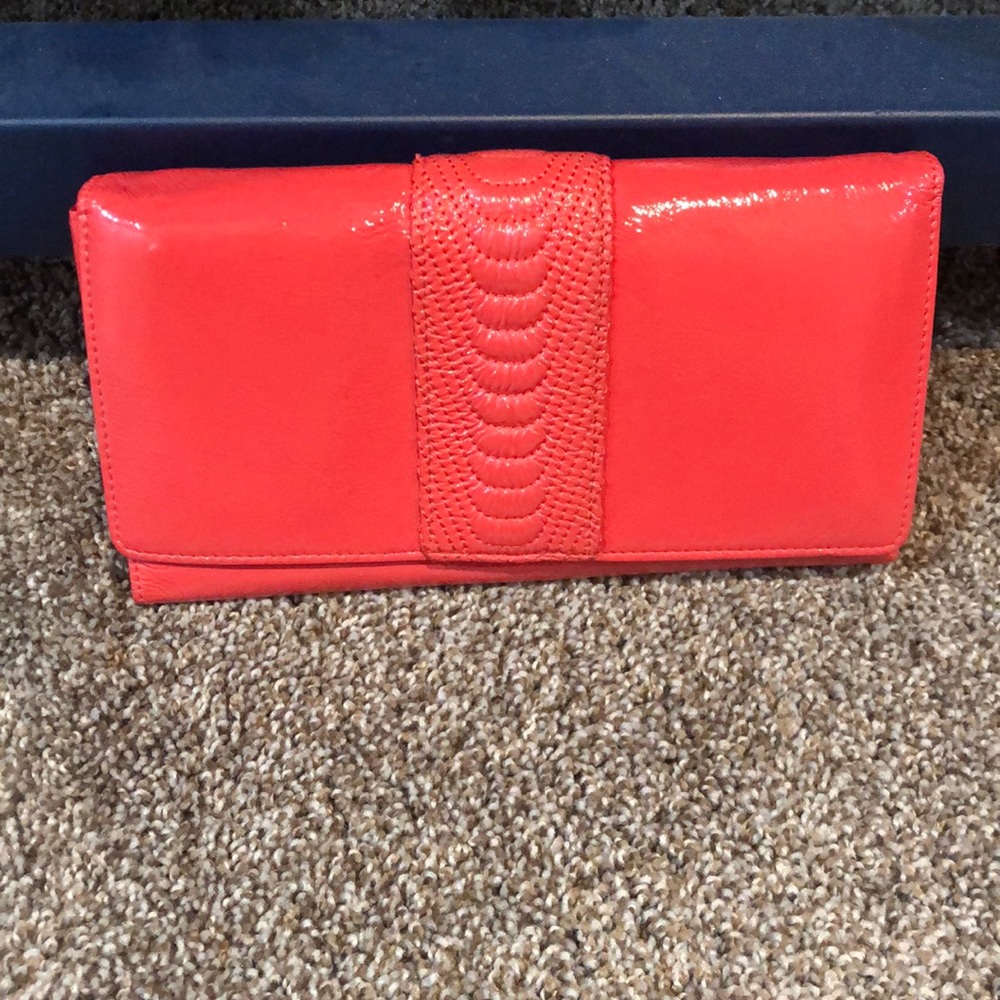 Hobo international clutch bright pink